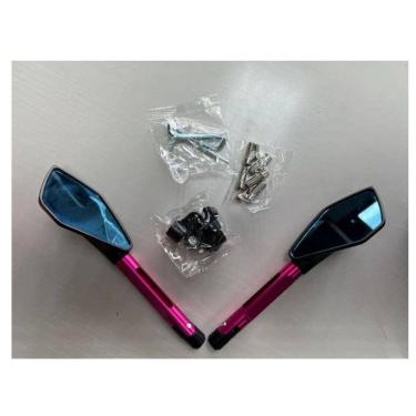 Imagem de Retrovisor Esportivo Twins Rosa Pink Moto MT-03 MT03 660cc