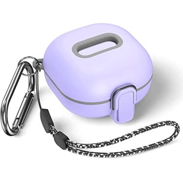 Imagem de Capa protetora à prova de choque para Samsung para Galaxy Buds 2 Pro/Buds 2/Buds Pro/Buds Live Capa de bloqueio de fone de ouvido com corda