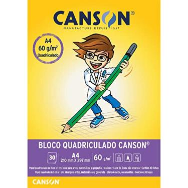 Imagem de Bloco Quadriculado A4 60g/m² , Canson, 66667095, 30 Folhas
