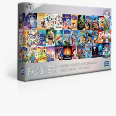 Imagem de Quebra-Cabeça Disney 100 Anos Posters 1500 Peças - Toyster