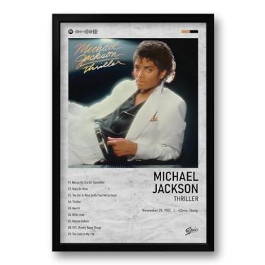 Imagem de Quadro Álbum Spotify Thriller - Michael Jackson - 40x60cm