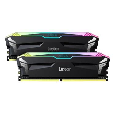 Imagem de Lexar 16GB (2x8GB) ARES RGB DDR4 RAM 3600MT/s CL18 1.35V Desktop Memory, compatível com Intel XMP 2.0 e AMD Ryzen, preto (LD4BU008G-R3600GDLA)