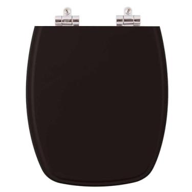 Imagem de Tampa de Privada Poliéster Soft Close Primula Plus Preto para louça Fiori 6lpf