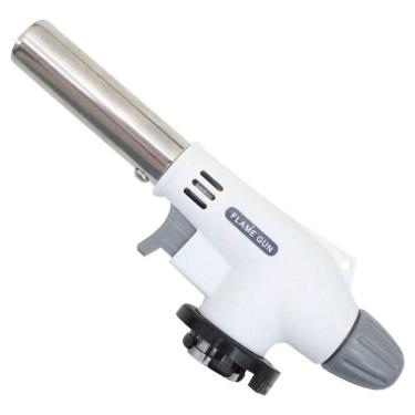 Imagem de Isqueiro Maçarico Branco Culinário Acoplável Para Lata De Gás