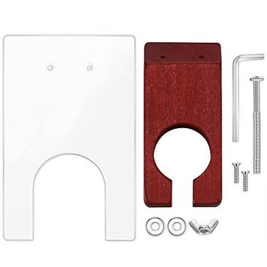 Imagem de QENWKXZ Guia de aparador de carpete para tufos de carpete de madeira maciça Suporte de aparador de carpete mantém a superfície do tapete guia de corte uniforme com parafusos para hotel de escritório