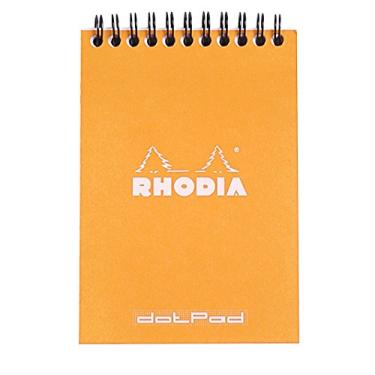 Imagem de Rhodia Bloco de notas espiral, A6, Dot - Laranja
