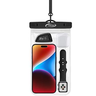 Imagem de Capa impermeável universal grande, bolsa de telefone AiRunTech à prova d'água compatível com iPhone 14 Pro Max/13/12/11/XR/X/SE//8/7, Galaxy S22/S21, Note 20 Pixel/OnePlus protetor de telefone