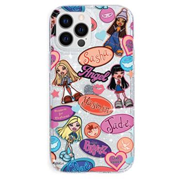 Imagem de Velvet Caviar Capa Bratz projetada para iPhone 13 Pro para mulheres [teste de queda de 2,4 metros] Bonitas bonecas Bratz protetoras acessórios capas de telefone - glitter transparente