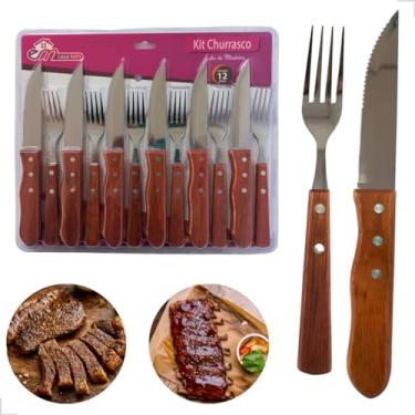 Imagem de Conjunto De Talheres Para Churrasco 12 Peças