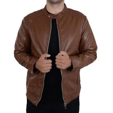 Imagem de Jaqueta Masculina Broken Rules Casual Marrom Café - 520142-Masculino