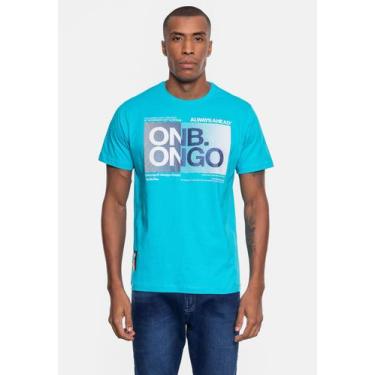 Imagem de Camiseta Onbongo Masculina Azul Turquesa