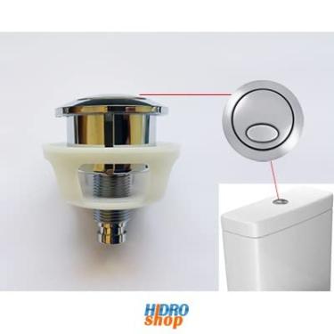 Imagem de Botão Cromado Duplo Acionamento Caixa Acoplada Deca - 1100SI1401