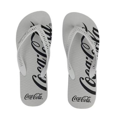 Imagem de Sandália Masculina Coca-Cola Cc4256 Spencerian Crop 2 Branco