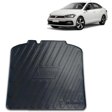 Imagem de Protetor de Porta-Malas Adaptável para Virtus 2018 2019 2020 2021 2022 2023 Em Relevo Tapete Bandeja