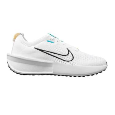 Imagem de NIKE Tênis de corrida feminino Interact Run FD2292-100, Branco/Cacto empoeirado/preto/dourado Saturno, 38