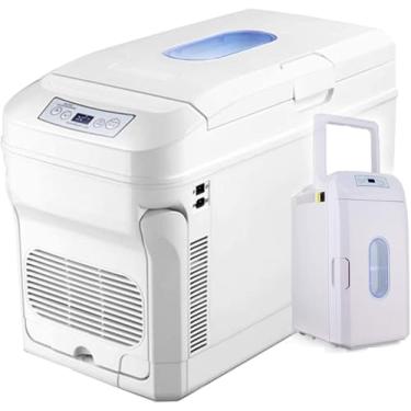 Imagem de 35L Mini Geladeira Freezer Carro/Caminhão 24V / 12V / 220-240V Refrigerador portátil e aquecedor elétrico para dirigir viagens, uso doméstico