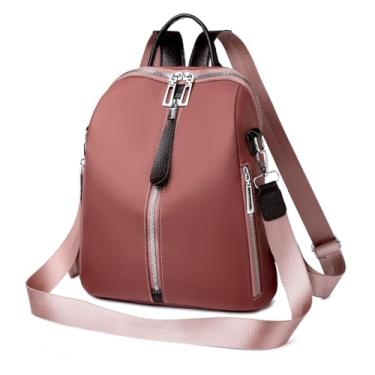 Imagem de TOKSHOP Mochila Pequena Feminina Bolsa Transversal Moderna e Leve (Rosa)