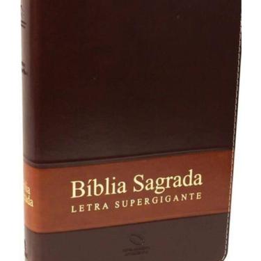 Imagem de Livro Bíblia Sagrada - Naa - Letra Supergigante - Marrom