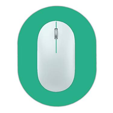 Imagem de Mouse pad pequeno, portátil, fundo de borracha impermeável e antiderrapante, unissex, mouse sem fio, bandeja de teclado para laptop, viagem de escritório verde escuro 5,5 x 7,5 polegadas