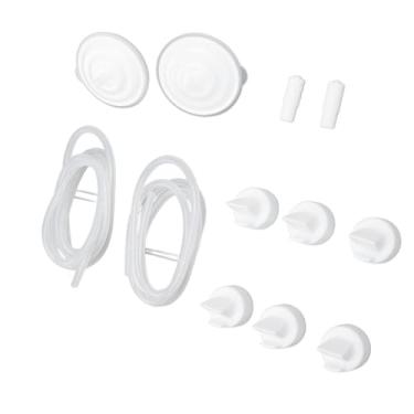 Imagem de Acessórios para Bomba Tira Leite Com 6 Válvulas Bico de Pato, 2 Protetores de Refluxo, 2 Tubos de Silicone para Synergy Gold, Compatível Com S2, S1, 9 Plus e M1, Lavável