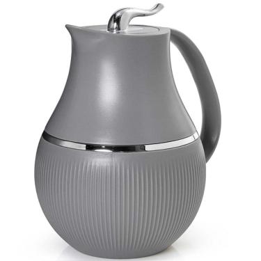 Imagem de Garrafa Termica 1L Marsala Cinza para CHA Cafe Termopro