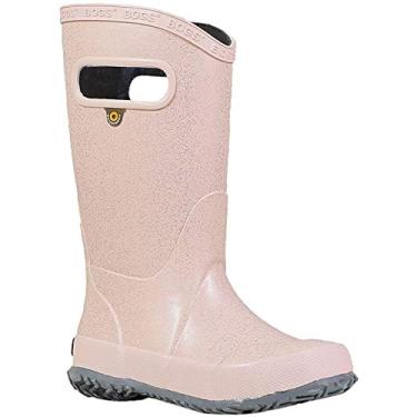 Imagem de Bota de chuva BOGS infantil impermeável com estampa de botas de chuva, Glitter - Rose Gold, 10 Toddler