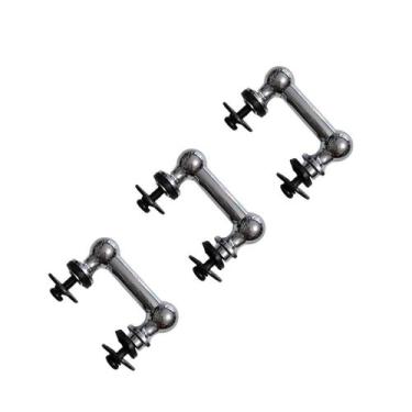 Imagem de Kit 3 Canoas Tom E Surdo Bateria 19.11 Aço Maciço Cromado - Spanking