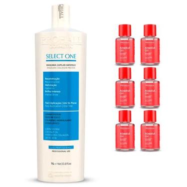 Imagem de Select One Prohall 1 Litro + 6 Óleo de Argan Finalizador 7ml