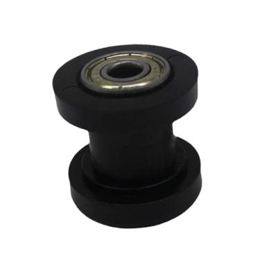 Imagem de Pegciuho Tensor de Polia de Rolo de Corrente Universal Genérico de 8 Mm, Ajustador de Rolo de Corrente, Guia de Roda para Mountain Bike, Preto