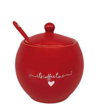 Imagem de Açucareiro Lamour 350ml e 10X7cm Porcelana Hauskraft