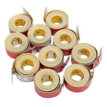 Imagem de TOPINCN Fita Métrica Macia, Escala de 10 Unidades, Régua Macia Transparente, Fita Métrica Colorida de Alfaiate, 60 Polegadas, 150 Cm, Dupla Face