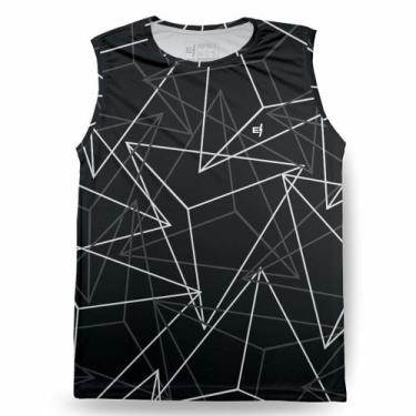 Imagem de Regata Cavada Masculina Esportiva Dry Musculação Caminhada Corrida Aca