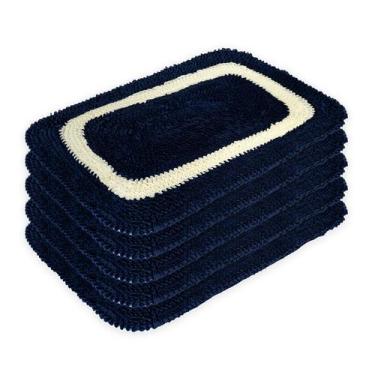 Imagem de Kit 5 Tapetes Frufru Multiuso 60cm x 40cm Decorativos em Malha - Rafal