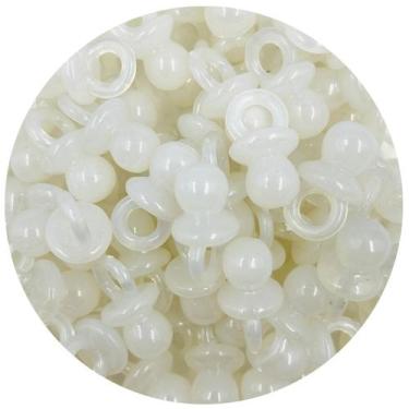 Imagem de Pingente Chupeta Branco Leitoso 21x11mm 20pçs Bijuteria 22g - Macall