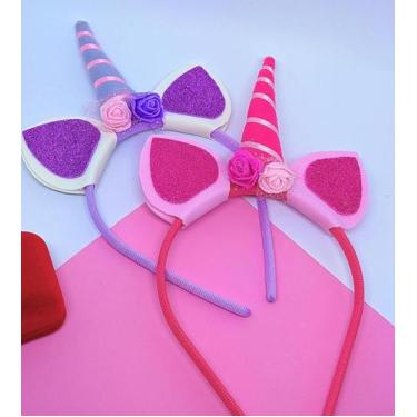 Imagem de Tiara Arco de Cabelo Arquinho Infantil Menina Princesa Disney Barbie L