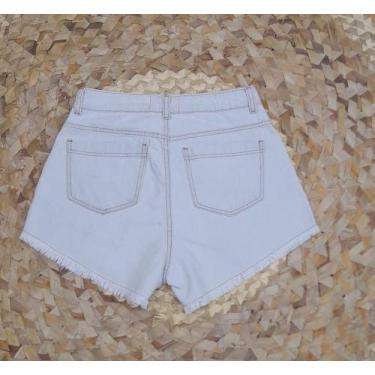 Imagem de - Short Jeans Cintura Alta Bordado - Luvier - Luvier., 44