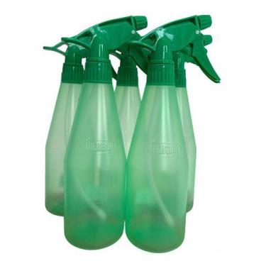 Imagem de Kit C/5 Borrifador Pulverizador Ultrajet Vrd Guarany  500ml, Verde-cla