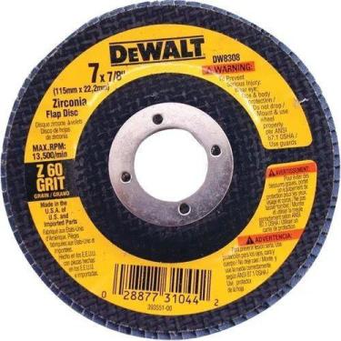 Imagem de Disco Flap 7'' (117,8mm) - G60 / Dewalt / 05 Unidades