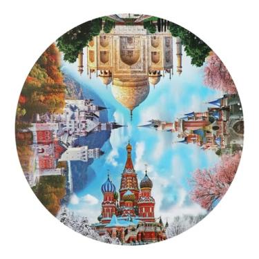 Imagem de RUKABEN Quebra-cabeça redondo de 1000 peças para adultos