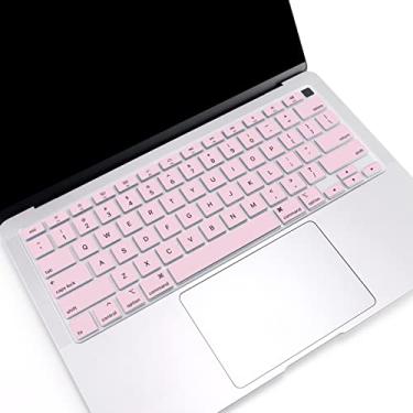 Imagem de Capa de teclado inglesa para MacBook Air 13 polegadas 2022 2021 2020 versão A2179 A2337 M1 chip com Touch Id, MacBook Air 13 acessórios de capa de teclado, película protetora para teclado