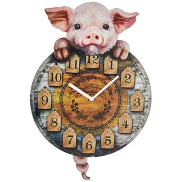 Imagem de Nemesis Now Relógio de tique-taque Piggin' 33 cm, marrom