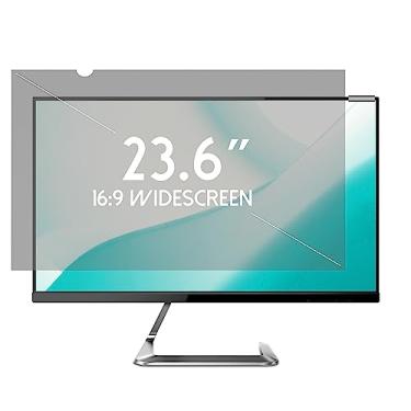 Imagem de ANBAC Protetor de tela de privacidade de mesa de 23,6 polegadas para monitor amplo 16:9 - Capa de tela antirreflexo para privacidade de computador | Protetor de tela com bloqueio de luz azul | Filtro
