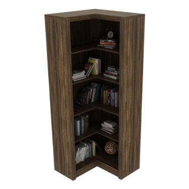 Imagem de Estante Armário de Canto Multimóveis CR25034 Nogal