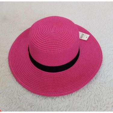 Imagem de Chapéu Paris Feminino em Palha Colorido de Praia Piscina Verão - Útil 