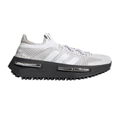 Imagem de adidas Tênis masculino casual NMD S1 com cadarço - Branco, Branco, 36