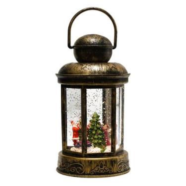 Imagem de Luminária Lamparina Natalino Papai Noel 19cm - Taimes