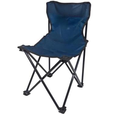Imagem de Cadeira Para Camping Dobravel Brisa Portatil até 80 Kg Azul Escuro - B