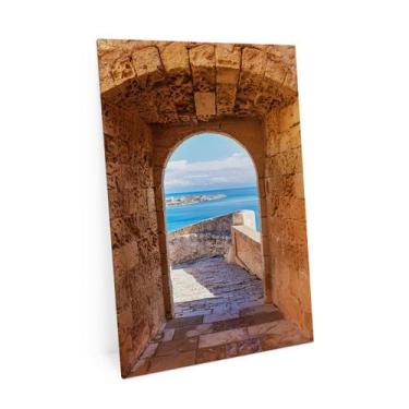 Imagem de Quadro Janela Para O Mar No Castelo Grande 150x100 Cm - Bimper Quadros