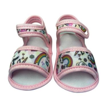 Imagem de Sandalia Nenem Infantil Recem Nascido unicornio - Benne Kids, Rosa, 14