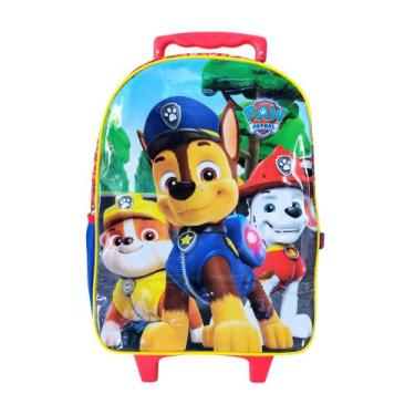 Imagem de Mochila com Rodinhas Paw Patrol X2 Infantil Patrulha Canina Tamanho G1
